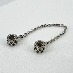 charm pandora en forme de larme avec chaîne de sécurité argent 925 millième (22 ct) 3,30 g