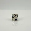 charm pandora pond avce zircon bleu  argent 925 millième (22 ct) 3,28g