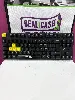 clavier gaming mécanique filaire azerty vitality red tkl noir et jaune