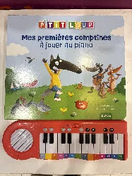 livre mon livre piano - mes premières comptines à jouer au piano - p'tit loup