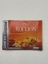 notice gba le roi lion
