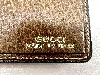 porte feuille chéquier gucci vintage cuir marron