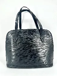 sac vintage louis vuitton lussac en cuir épi noir