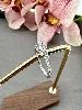 110972 bague noeud pavé d'oxydes  argent 925 millième (22 ct) 1,5