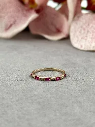 34248 bague anneau orné doxydes roses et blancs