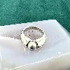 bague en argent et perle de tahiti ronde t53 argent autre 5,54g