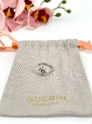 bague guerin en argent motif étoile avec oxydes argent 925 millième (22 ct) 2,38g