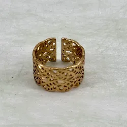 bague ouverte avec motif