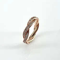 bague pandora torsades scintillante t50