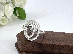 bague stylé motif anneaux argent autre 4,92g