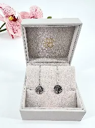 boucles d'oreilles guérin fleurs  argent 925 millième (22 ct) 1,74g