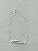 bracelet argent orné d'oxydes l16,8-19cm argent 925 millième (22 ct) 2,40g
