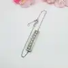 bracelet argent orné d'oxydes l17-19cm argent 925 millième (22 ct) 2,84g