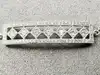 bracelet argent orné d'oxydes l17-19cm argent 925 millième (22 ct) 2,84g