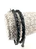 bracelet double tour dior homme cd icon en cuir tressé noir