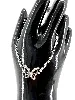 bracelet en argent oxydes papillon  argent 925 millième (22 ct) 2,83g