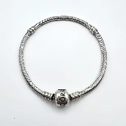 bracelet pandora maille serpent fermoir barillet l18cm argent 925 millième (22 ct) 13,80g