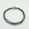 bracelet pandora multi brins grise l18cm argent 925 millième (22 ct) 4,23g
