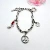 bracelet thomas sabo avec 4 charms argent 925 millième (22 ct) 16,17g