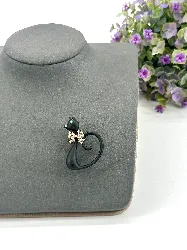 broche chat noir