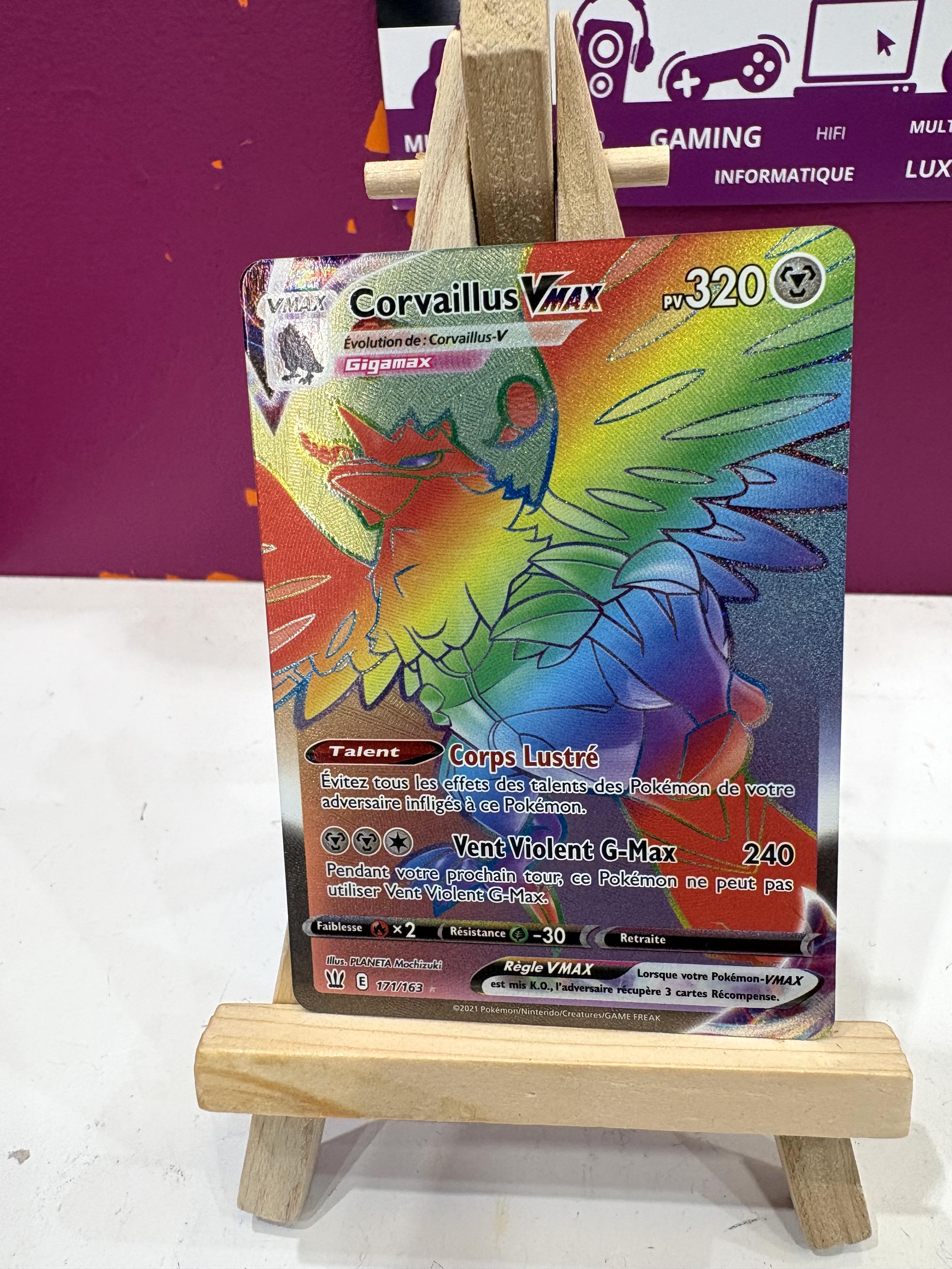 Carte Pokemon Corvaillus Vmax 171/163
