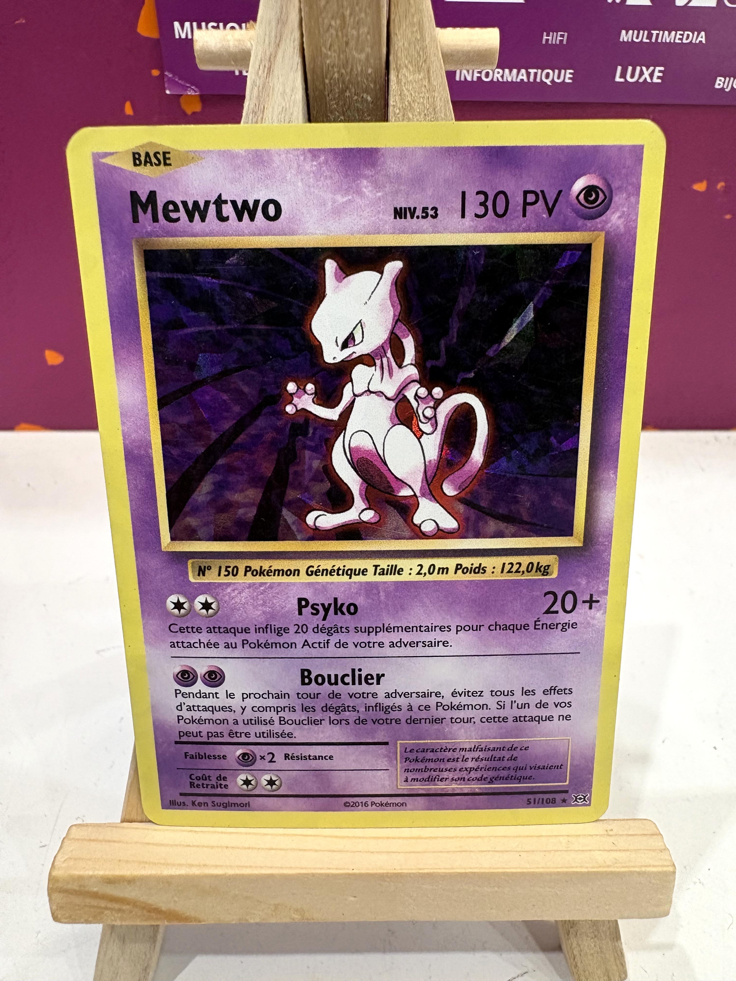 Carte Pokemon Mewtwo 51/108 XY