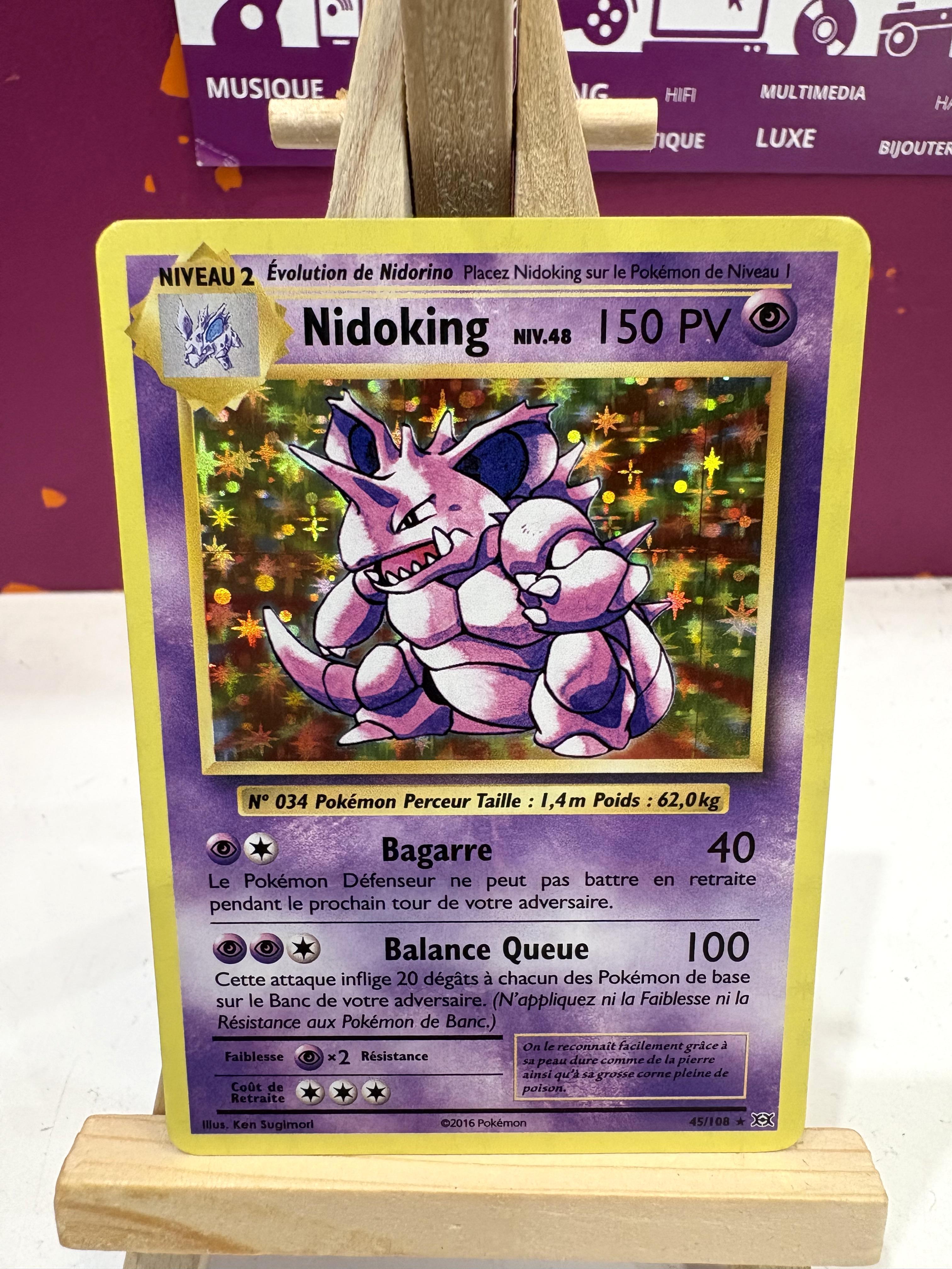 Carte Pokemon Nidoking 45/108 XY