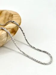 chaîne en argent maille palmier argent 925 millième (22 ct) 22,39g