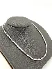 chaîne en argent maille palmier argent 925 millième (22 ct) 22,39g