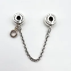 charm pandora clip chaîne de confort logo  argent 925 millième (22 ct) 5,53g