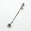 charm pandora clip chaîne de confort logo  argent 925 millième (22 ct) 5,53g