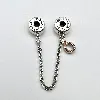 charm pandora clip chaîne de confort logo  argent 925 millième (22 ct) 5,53g
