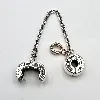 charm pandora clip chaîne de confort logo  argent 925 millième (22 ct) 5,53g