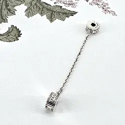 charm pandora clip chaîne de confort logo argent 925 millième (22 ct) 6,44g