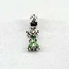 charm pandora disney robe fée clochette vert argent 925 millième (22 ct) 3,60g