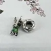 charm pandora disney robe fée clochette vert argent 925 millième (22 ct) 3,60g