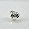 charm pandora en argent coeur sigles chinois argent 925 millième (22 ct) 3,34g