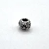 charm pandora en argent fleurs scintillant noires argent 925 millième (22 ct) 1,86g