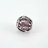 charm pandora feuilles abstraites rose argent 925 millième (22 ct) 3,63g
