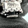 charm pandora happy birthday gâteau d'anniversaire argent 925 millième (22 ct) 3,98g