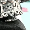 charm pandora happy birthday gâteau d'anniversaire argent 925 millième (22 ct) 3,98g