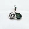 charm pandora pendentif 2 ronds star wars yoda jedi master dangle argent 925 millième (22 ct) 4,01g