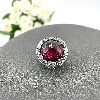 charm pandora rose cerise scintillant en argent, cristal et oxyde de zirconium argent 925 millième (22 ct) 2,36g