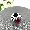 charm pandora rose cerise scintillant en argent, cristal et oxyde de zirconium argent 925 millième (22 ct) 2,36g