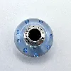 charm pandora verre de murano bleu à motifs argent 925 millième (22 ct) 3,53g