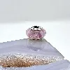 charm pandora verre de murano rose à motifs argent 925 millième (22 ct) 3,45g