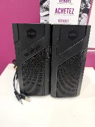 haut-parleurs stéréo sans fil bluetooth urban factory boomee bts10uf noir