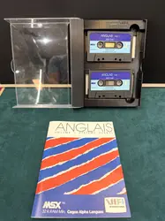 jeu cassette msx anglais volume 1  systeme verbal