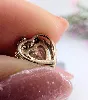 pendentif coeur serti d'un oxyde or 375 millième (9 ct) 1,15g