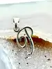 pendentif en argent lettre "p" argent 925 millième (22 ct) 0,59g